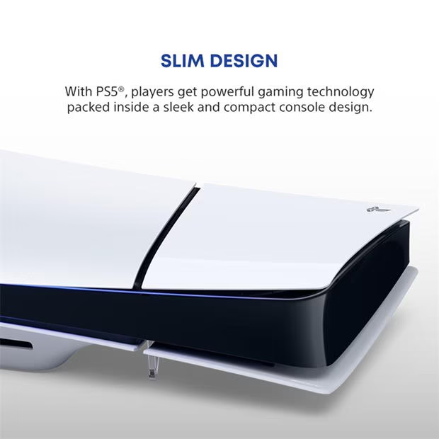 PlayStation 5 Slim Disc Console view 3