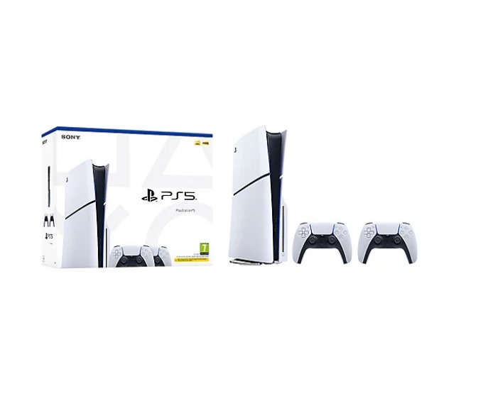 PlayStation 5 Console Two DualSense Wireless Controllers Bundle (model group - slim)