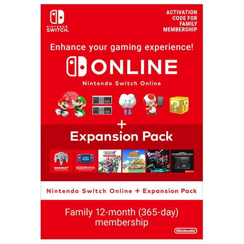 NSO + Expansion Pack 12 Month Family Membership
