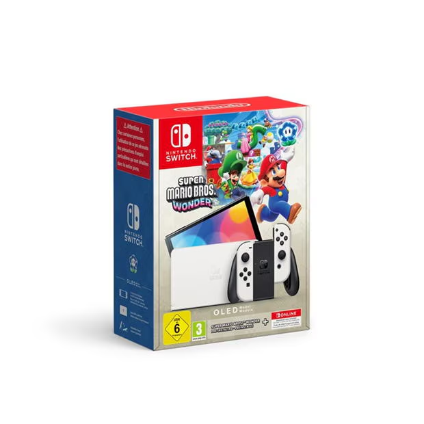 Nintendo Switch (Neon Red/Blue) + Switch Sports + 12 Months NSO