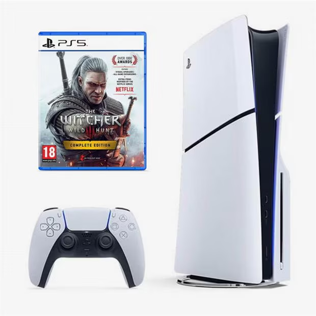 PlayStation 5 Slim Console + FREE The Witcher Complete Edition Bundle